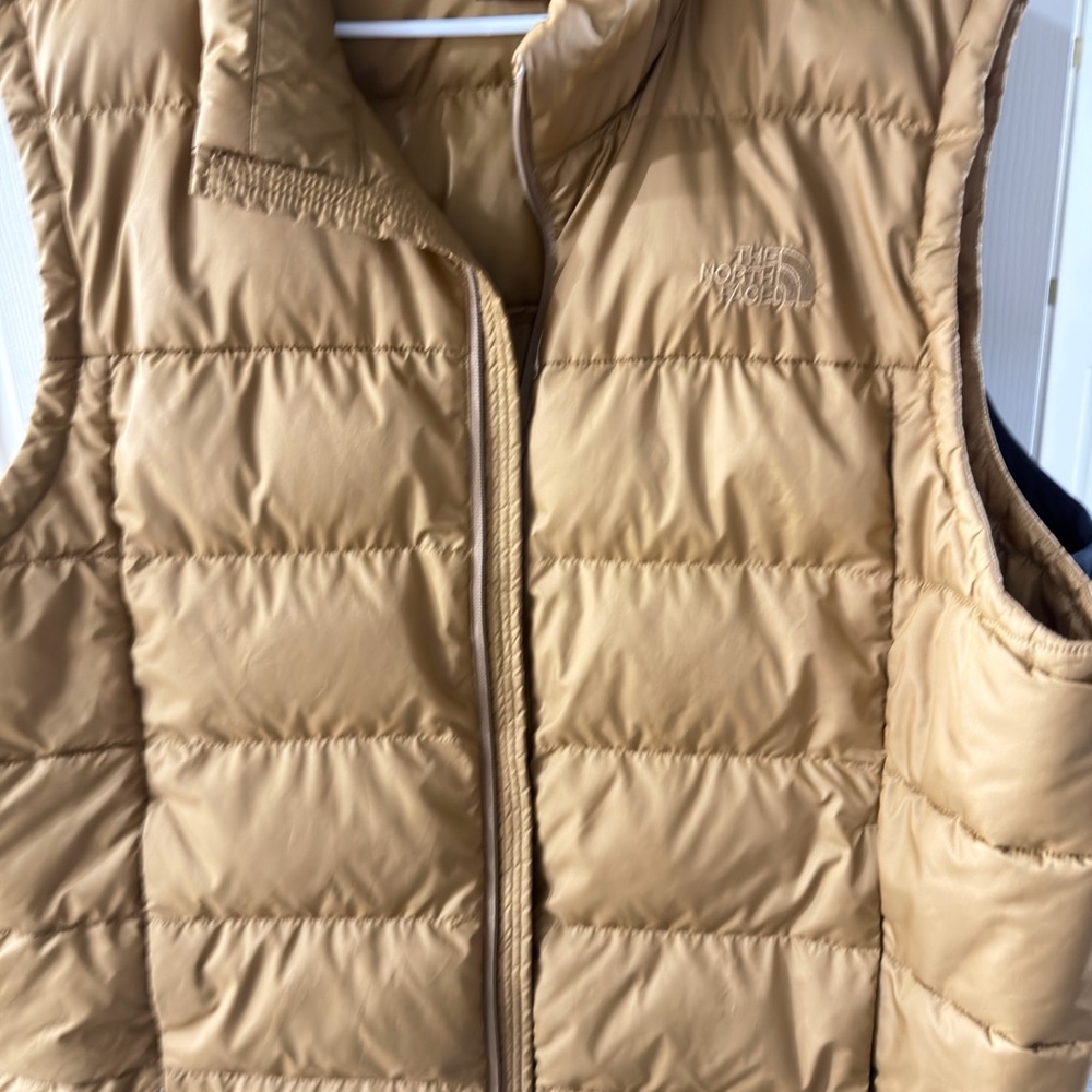 The North Face Light Brown Quilted Vest